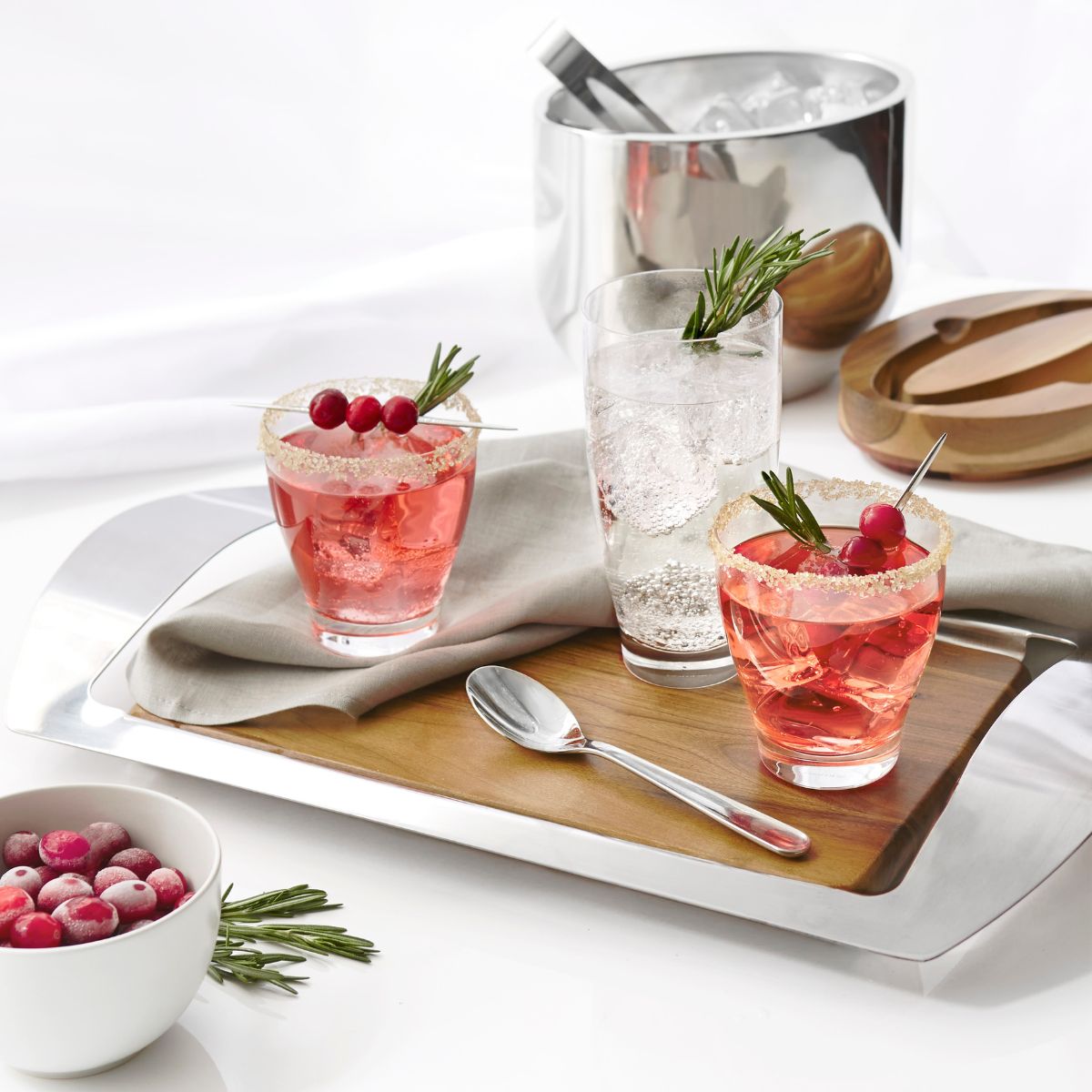 Nambé barware — cocktail shakers, chill bowls, wine & whiskey pieces